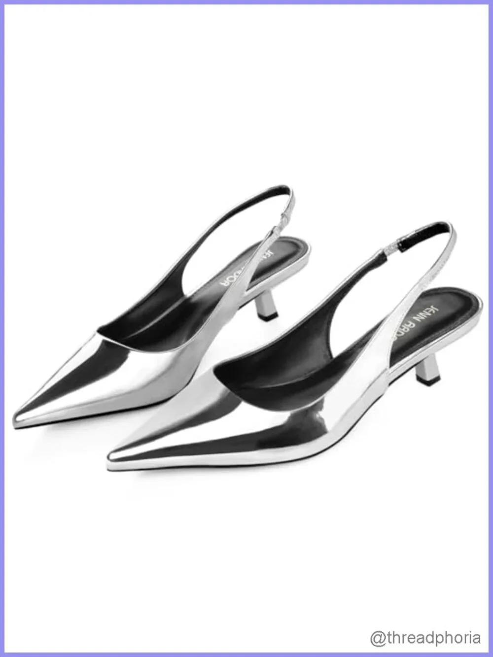 JENN ARDOR Slingback Kitten Heels for Women | Low Heel Dress Pumps, Pointed